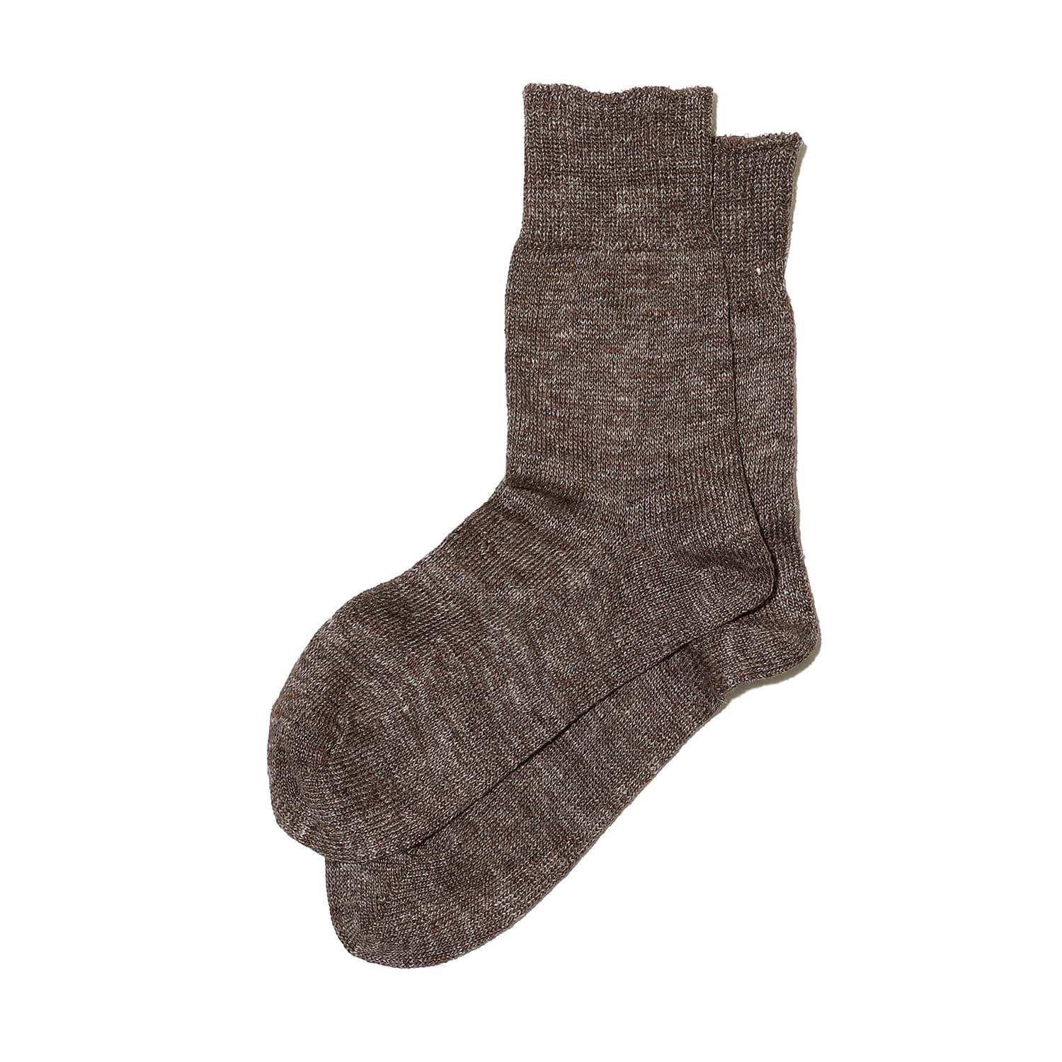 靴下 ソックス レディース OBSCURE SOCKS W CAMELLIA オブスキュアソックス カメリア （レディース） 23-25cm リネン 無地 日本製 おしゃれ プレゼント ギフト | OBSCURE SOCKS | 03