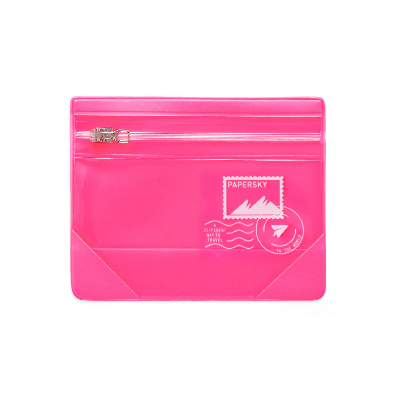 PAPERSKY Flat Pouch(S) ペーパースカイ フラットポーチ S トラベルポーチ 化粧ポーチ メイクポーチ クリアケース ガジェットケース | HIGHTIDE | 01