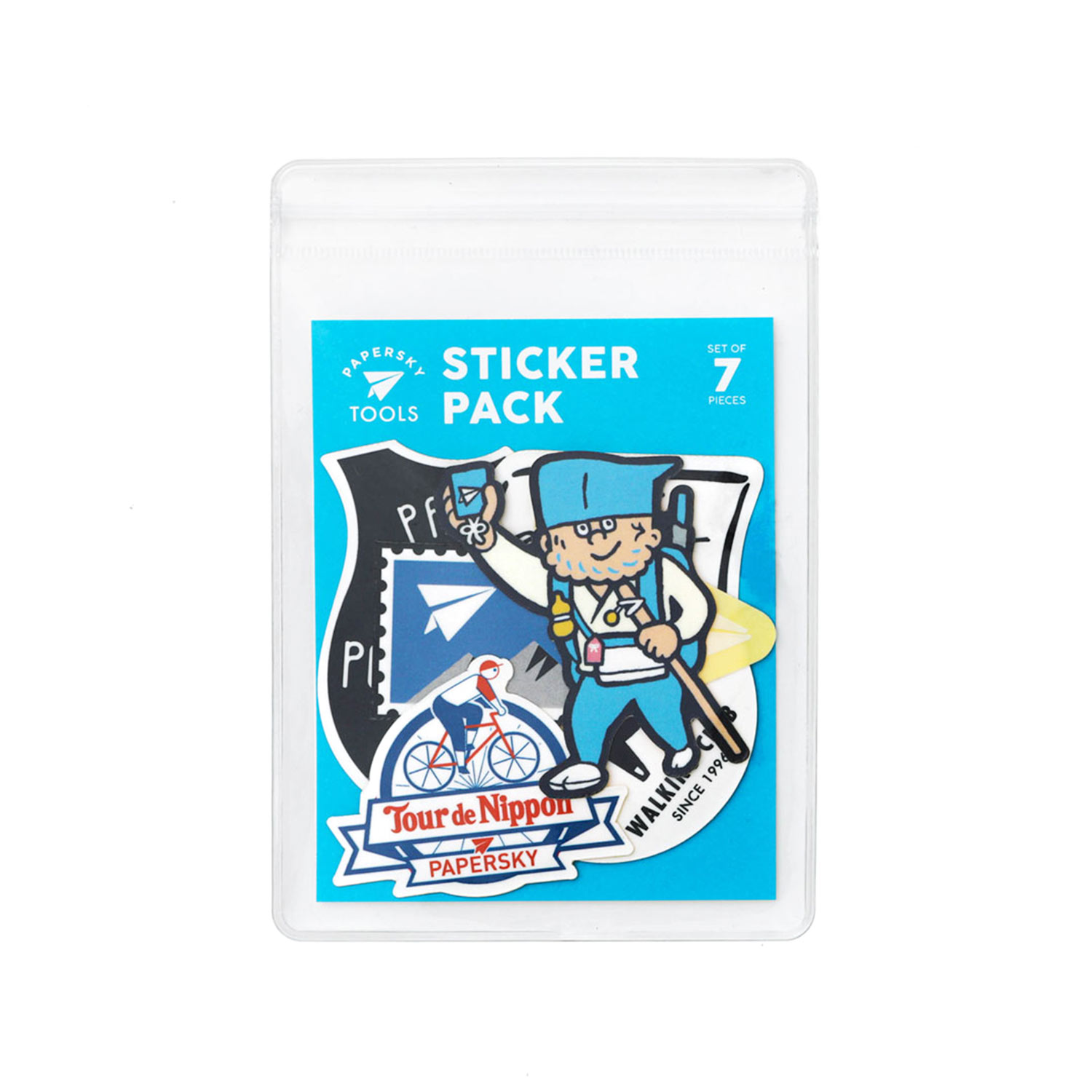 シール セット PAPERSKY Sticker Pack ペーパースカイ ステッカーパック スマホ 耐水性 対候性 スーツケース 自転車 PC パソコン | HIGHTIDE | 01