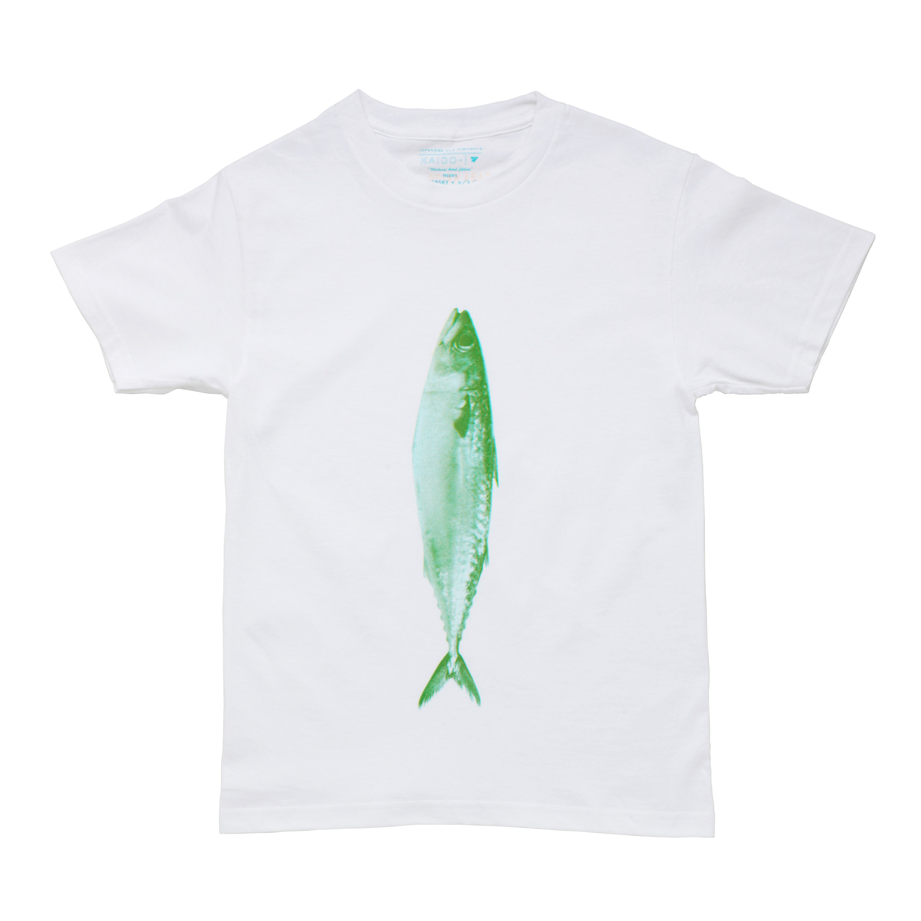 Tシャツ PAPERSKY ペーパースカイ SABA T サバTシャツ 半袖 メンズ レディース 魚 鯖 サバ 綿100% 白 | PAPERSKY | 01