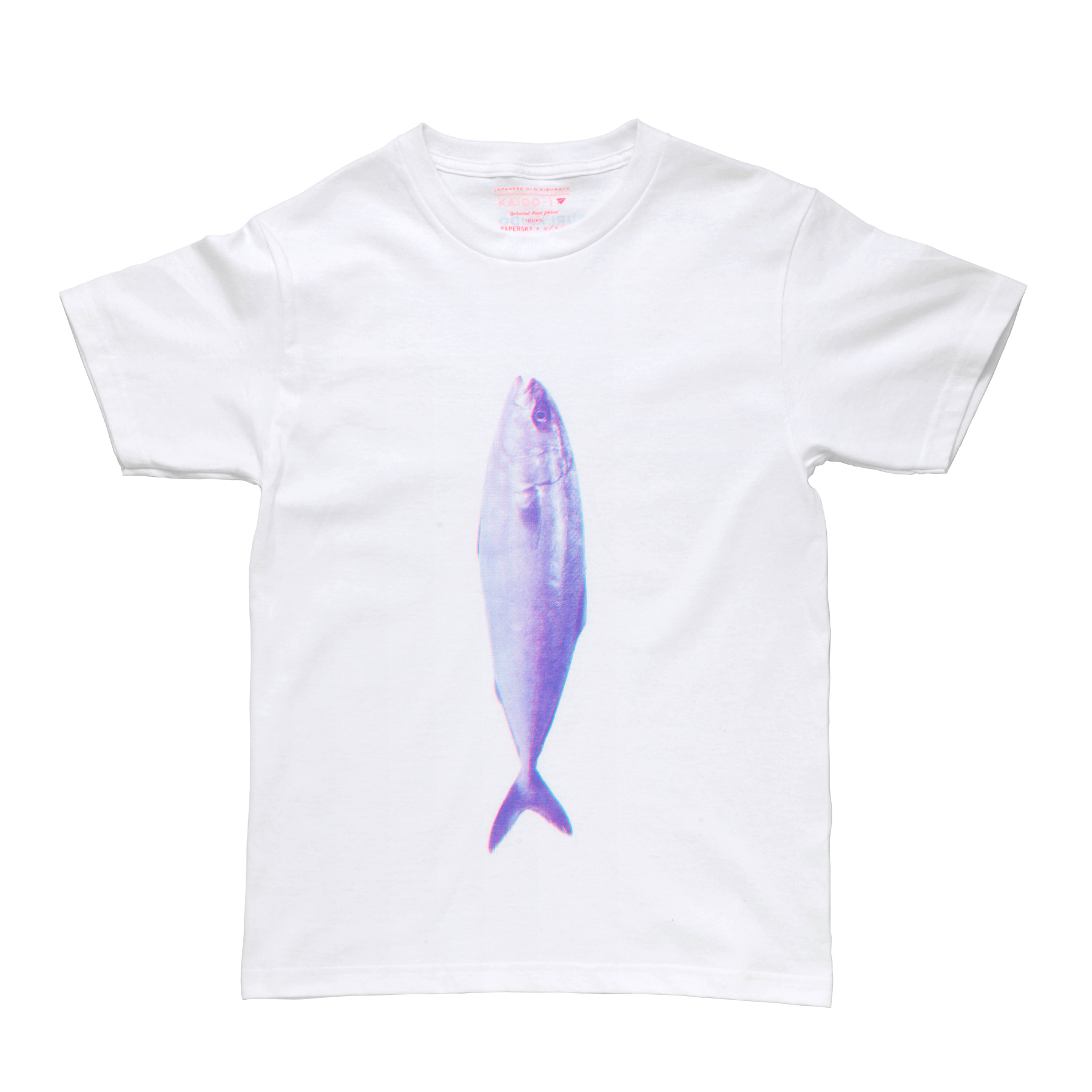 Tシャツ PAPERSKY ペーパースカイ BURI T ブリTシャツ メンズ レディース 半袖 魚 鰤 ブリ 綿100% 白 | PAPERSKY | 01