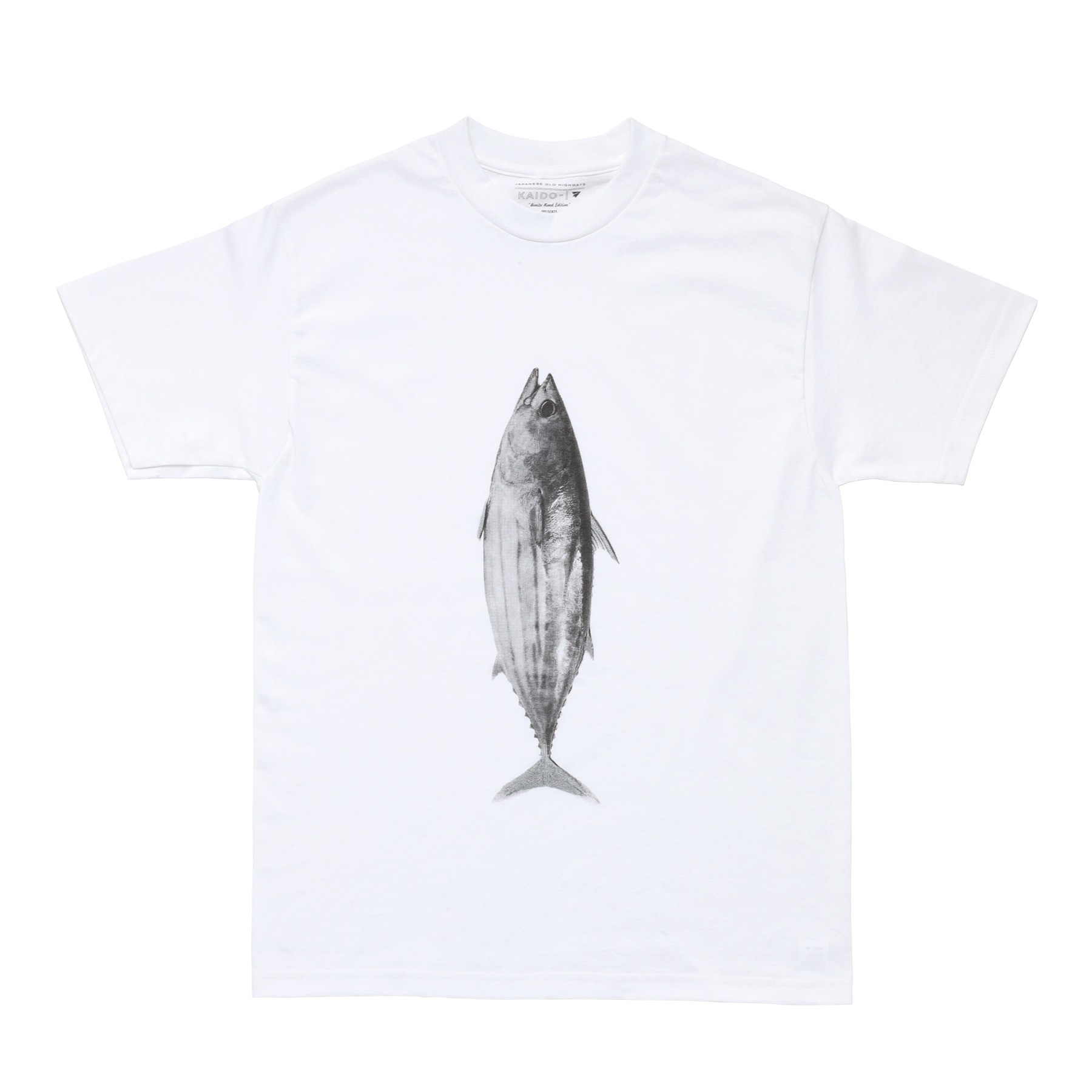 PAPERSKY ペーパースカイ KATSUO T カツオTシャツ メンズ レディース 半袖 魚 鰹 かつお カツオ 綿100% 白 | PAPERSKY | 01