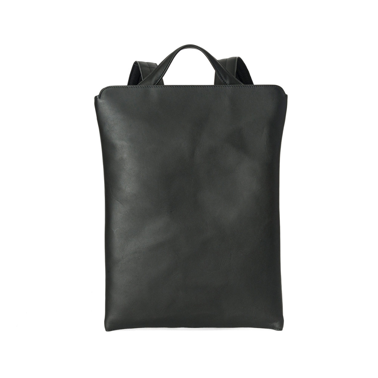 メンズ リュック TRION トライオン マチなしバックパック B4 レザー 本革 ビジネス 通勤 スリム 薄い B4対応 16インチPC対応 レディース | HIGHTIDE | 01