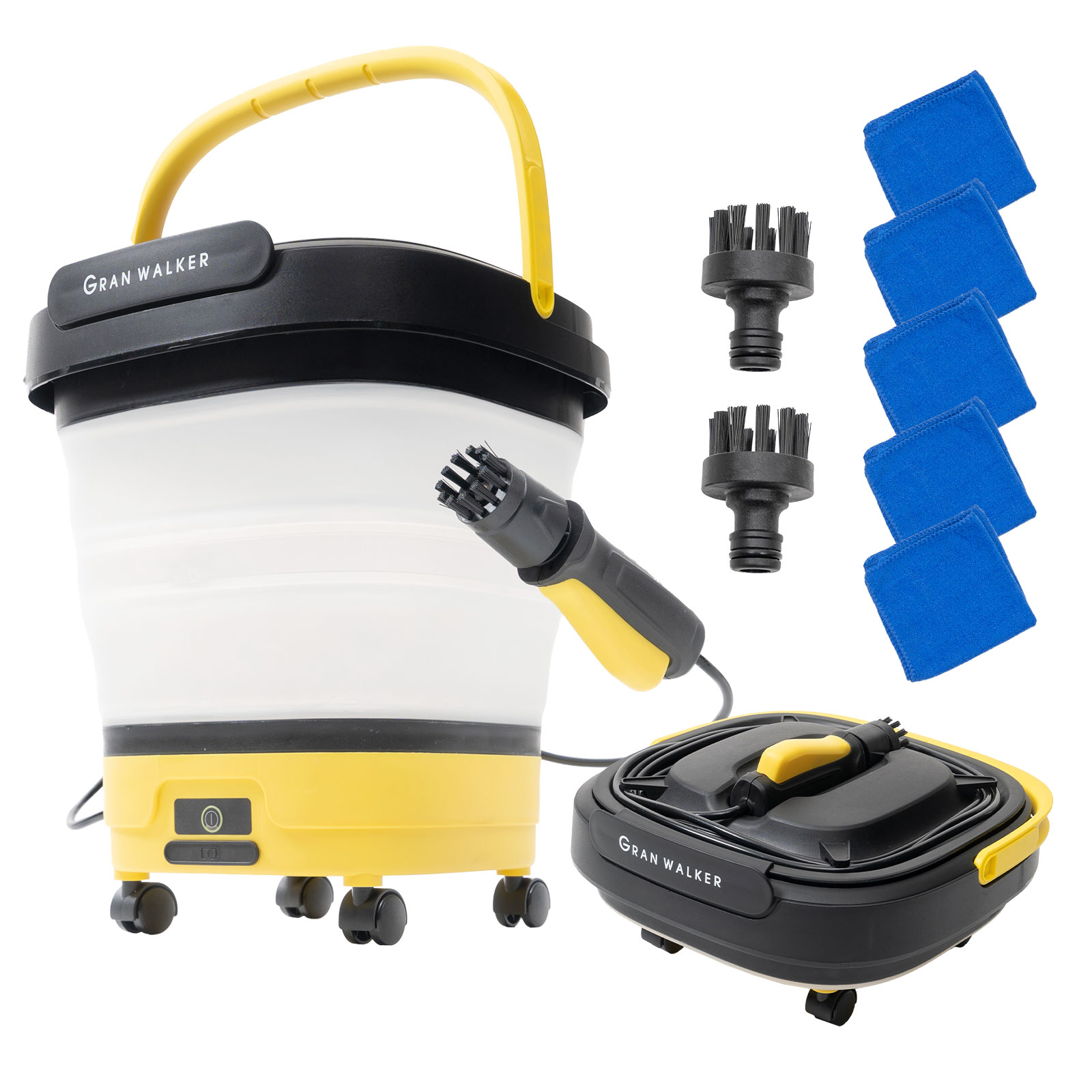 高圧洗浄機 タンク式 コードレス【水道不要 マンション洗車に】 バケツ