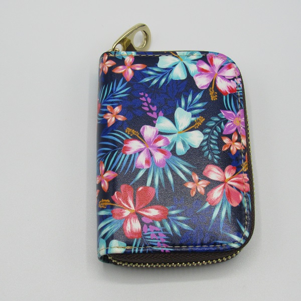 花柄 じゃばらカードケース ミニ財布 本革 パスケース カード入れ 本革