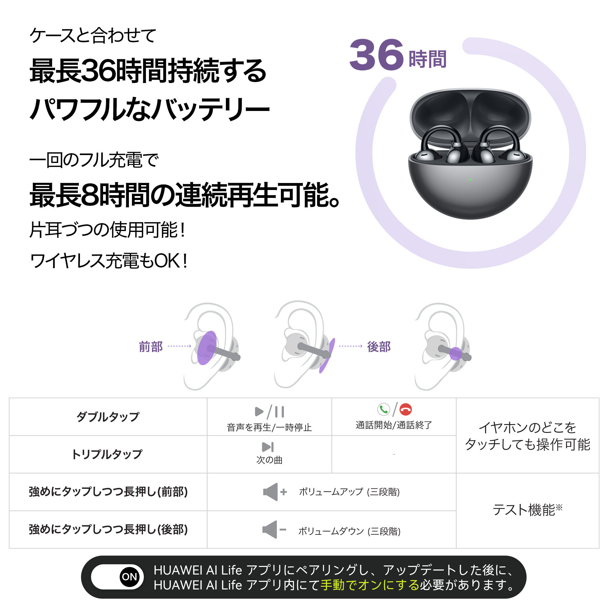 販売 huawei 付属 イヤホン 使い方