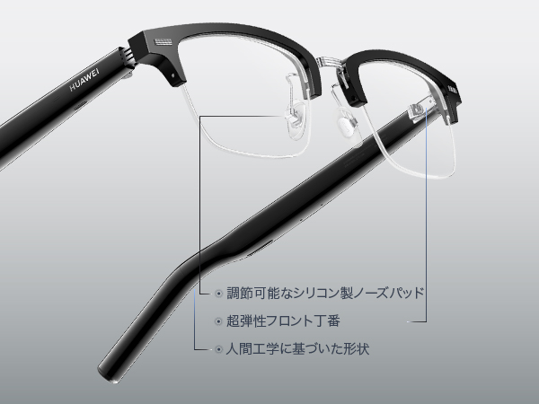 メガネ HUAWEI Eyewear 2 ワイヤレスオーディオグラス チタニウム 