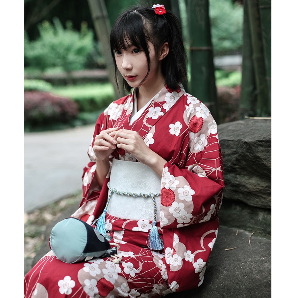 プチプラレディース 着物 仕立て上がり 花柄 9点セット 浴衣・結び帯