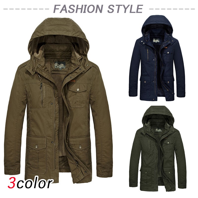 ネット販売済み メンズ アウター ミリタリージャケット フード付 コート アウター 春秋冬 防寒ウェア フリース コ 安い販売中 Ssl Daikyogo Or Jp
