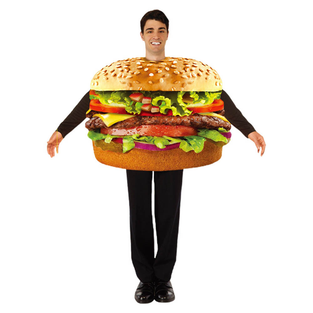 コスプレ 仮装 コスチューム 食べ物 チーズバーガー ハンバーガー 着ぐるみ ハロウィン　パーティー イペント 男性向け おもしろい
