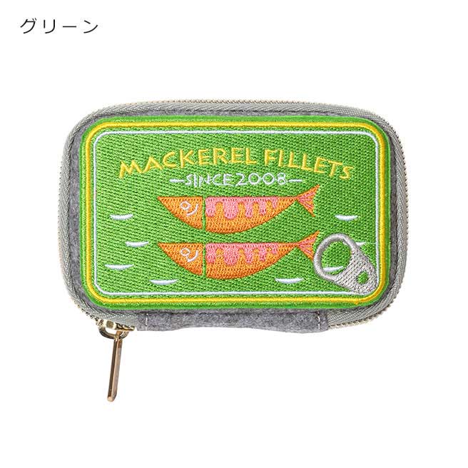 【公認正規販売店】ププフェルト カードケース(缶詰) PUPU FELT フェルト 刺繍 サバ缶 小銭入れ コインケース 小物入れ p+gdesign｜huitcolline｜04