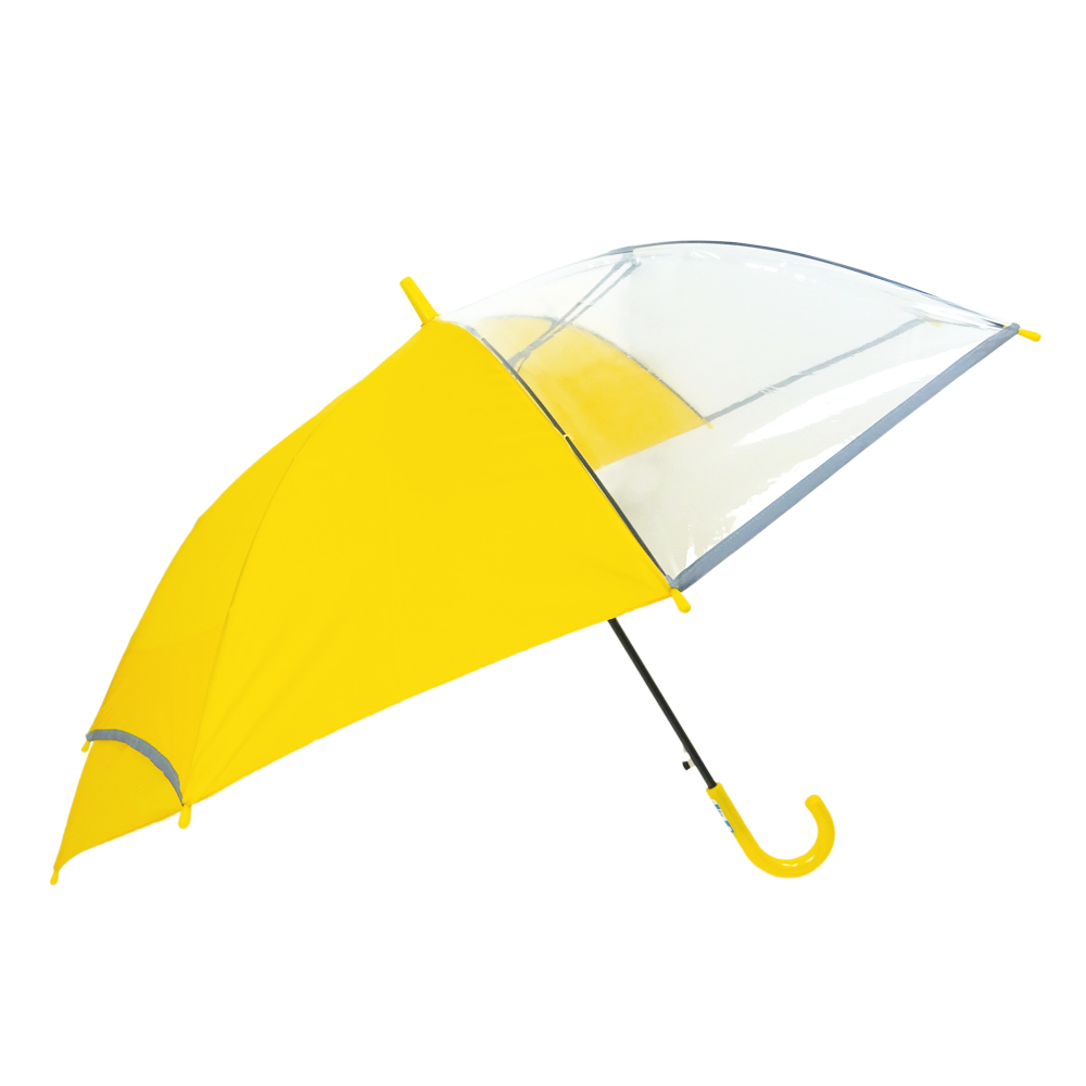 ランドセルが濡れない傘 無地 3コマ 透明窓 バックスライド スクール 傘 55cm ジャンプ傘 手...