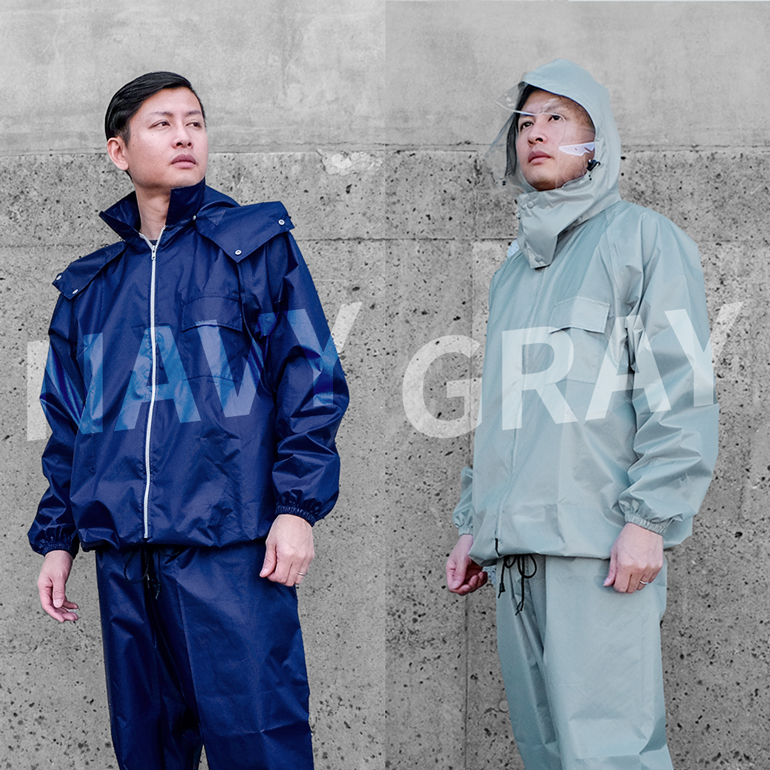 透湿 レインスーツ 上下セット 耐水圧 10,000mm H2O M - LL サイズ