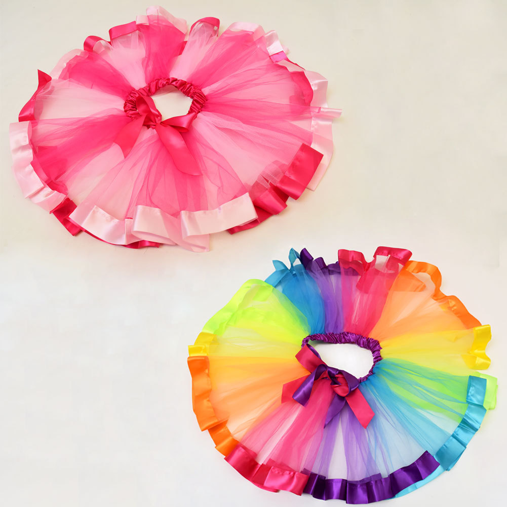 ミニスカート パニエスカート メッシュ ソフトチュール カラフル