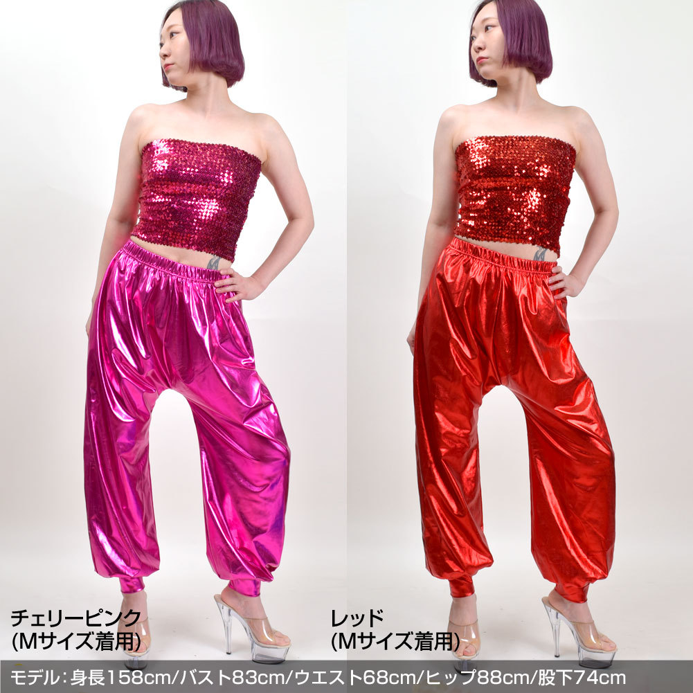 HOMME PLISSÉ 紫 プリーツ加工 サルエルパンツ　　サイズ　2 サルエルパンツ ジョガーパンツ メンズ 男女兼用 メタリック