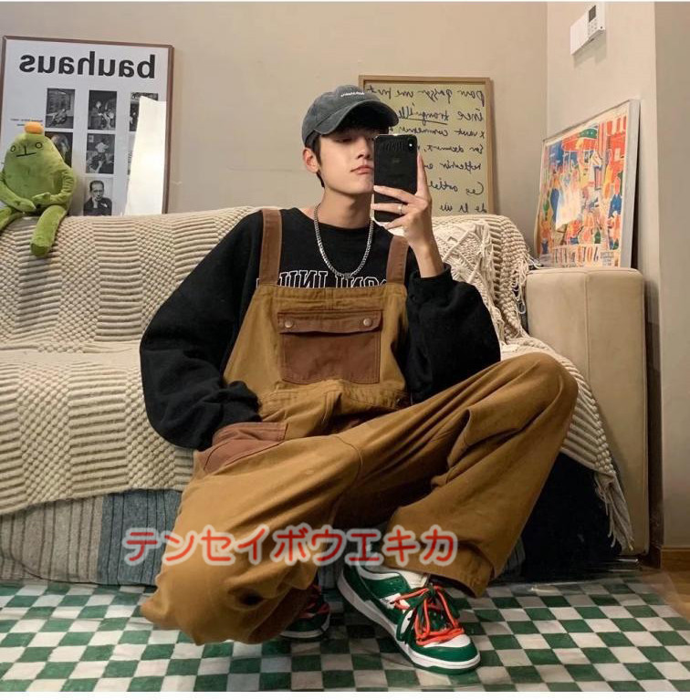 オーバーオール サロペットメンズ デニム カジュアルパンツ カーゴパンツ ゆったり 大きいサイズ ミリタリー 作業服 父の日 プレゼント20代  30代 40代 50代