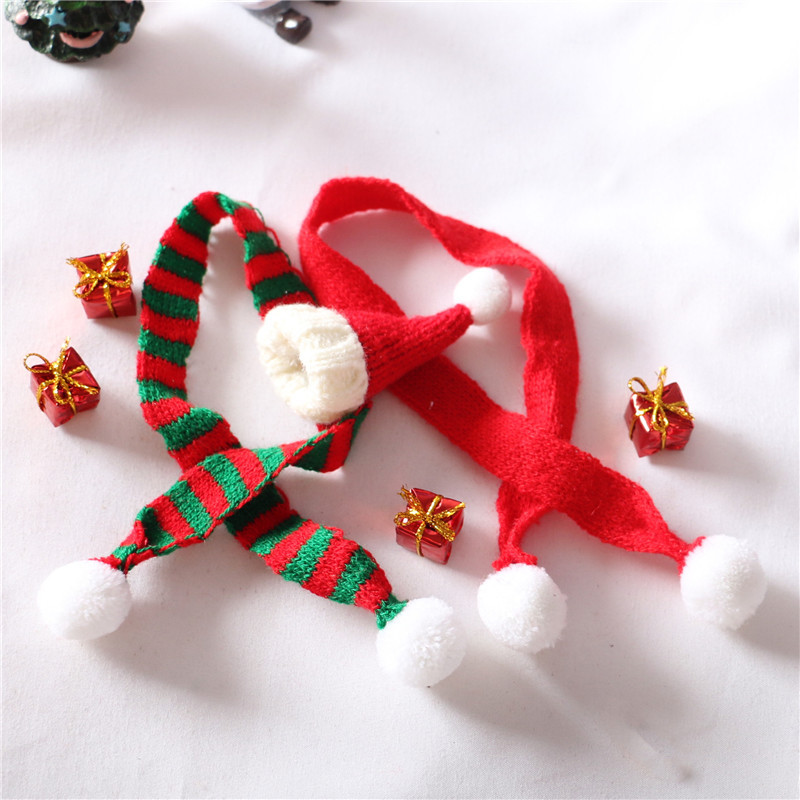 ミニチュア雑貨 クリスマスサンタ帽子 マフラーセット