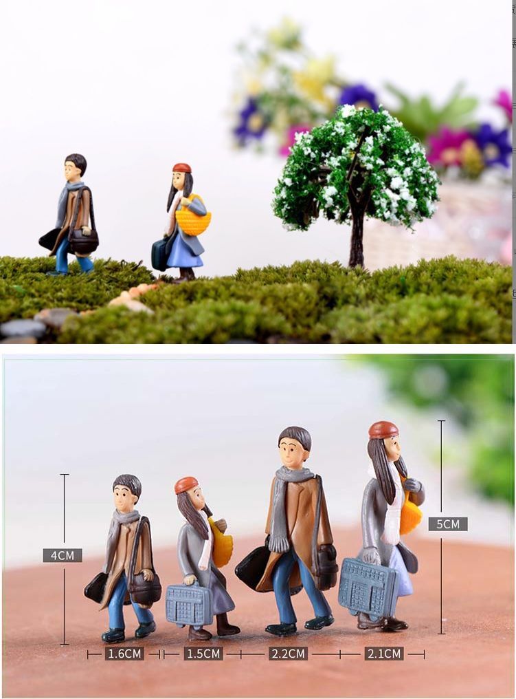 送料無料 ミニチュア 雑貨 小サイズ 人形 旅人 旅行 ドールハウス