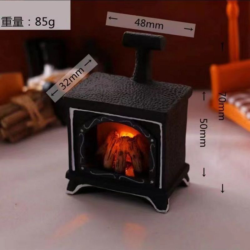 ミニチュア雑貨 光る暖炉