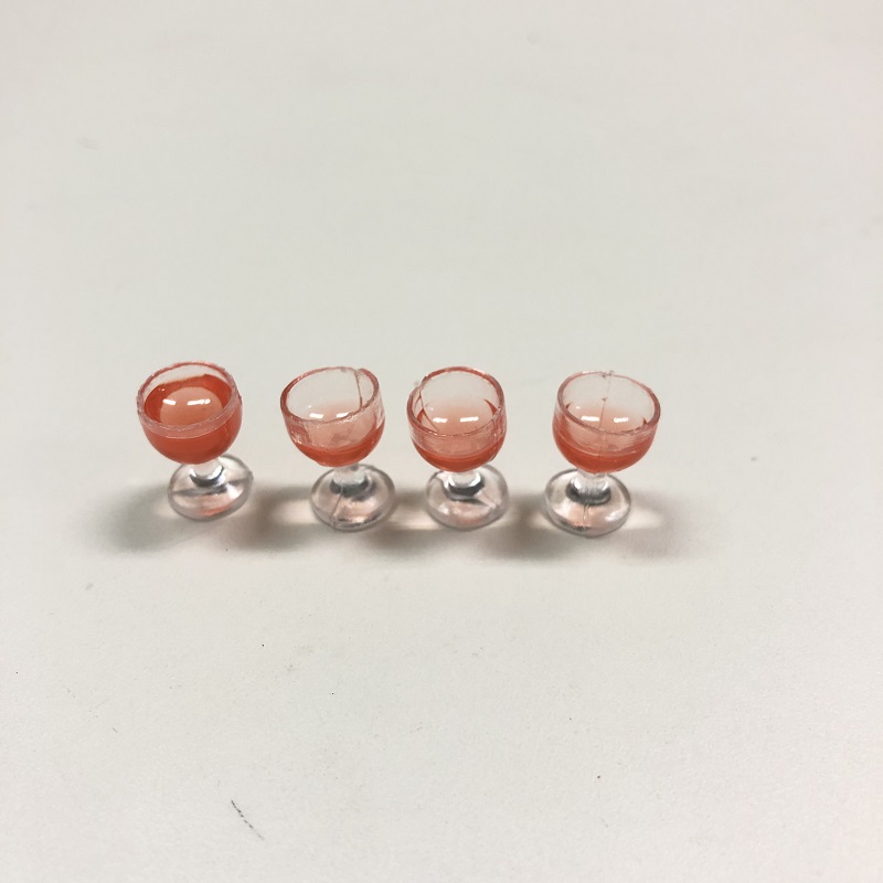 ミニチュア雑貨 ワイングラス ４個セット