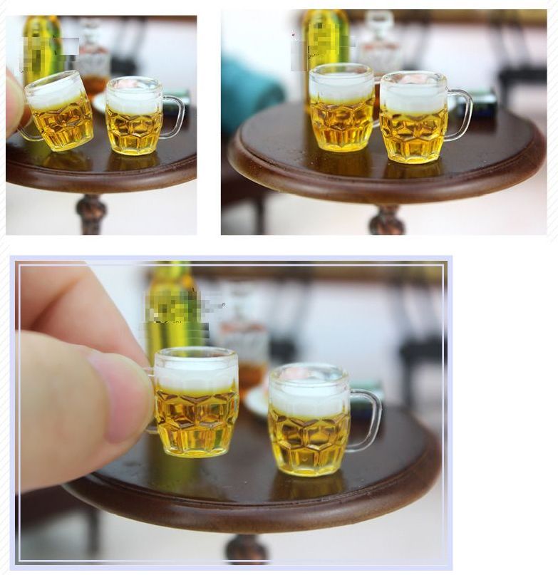 ミニチュア雑貨 ビールジョッキ 2個セット