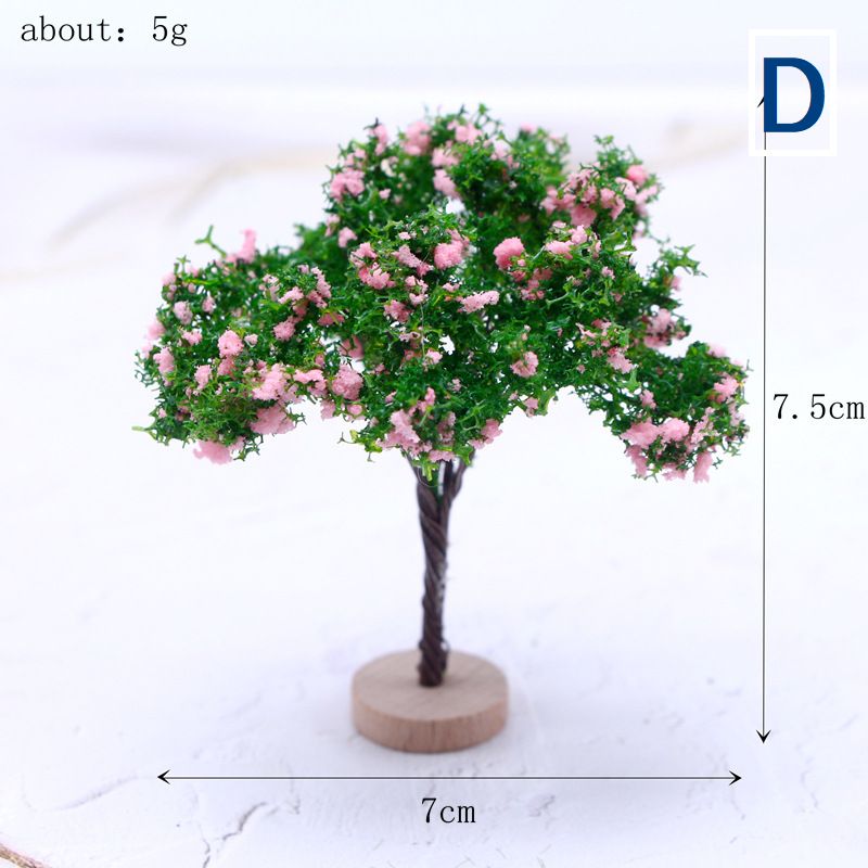 ミニチュア雑貨 緑の木 花木