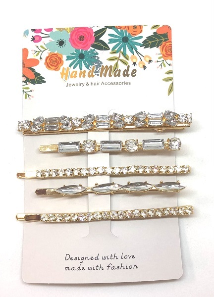 送料無料 ラインストーン ヘアピン ヘアクリップ髪飾り きらきら