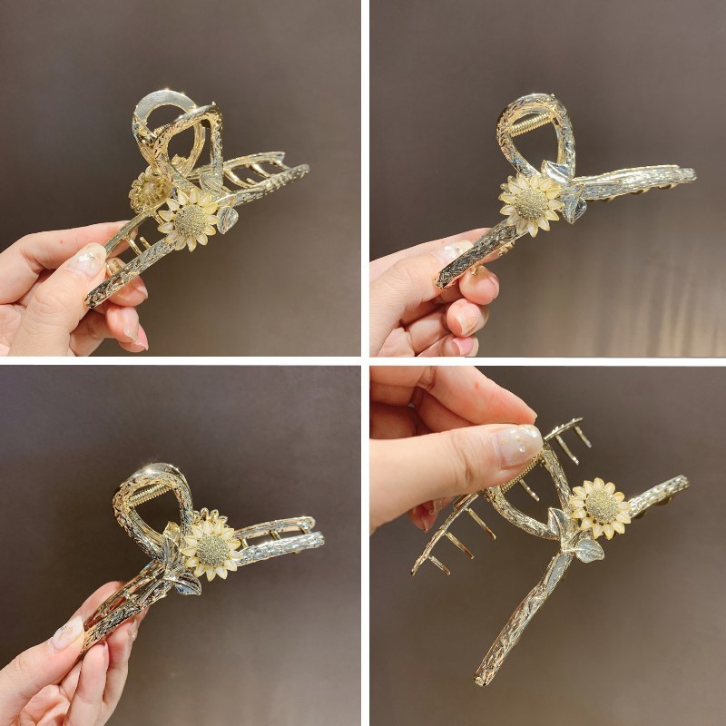 メタルサンフラワー クロス クリップ