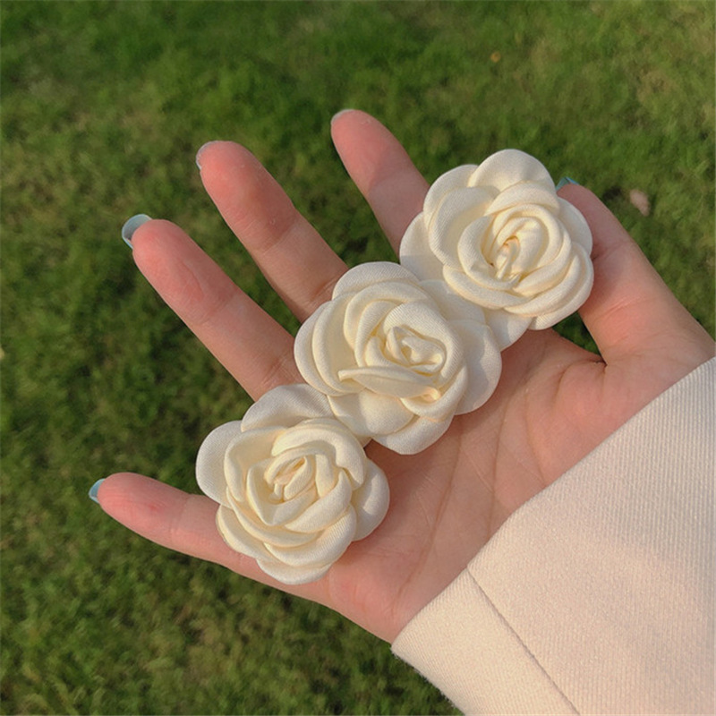 ローズ フラワー バレッタ