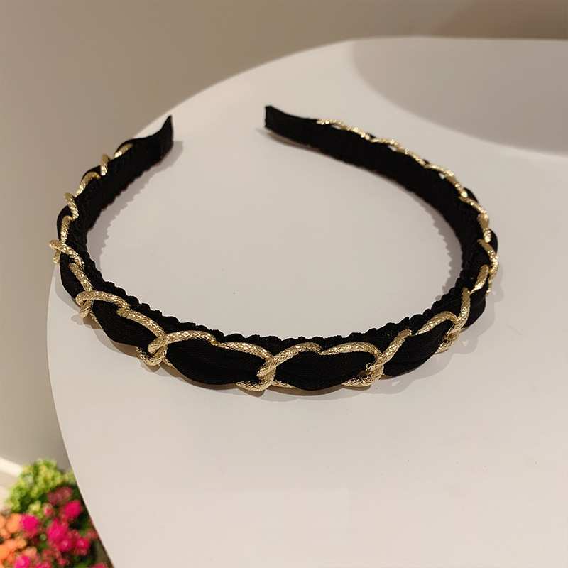 送料無料 ゴールドチェーン カチューシャ チェーンカチューシャ