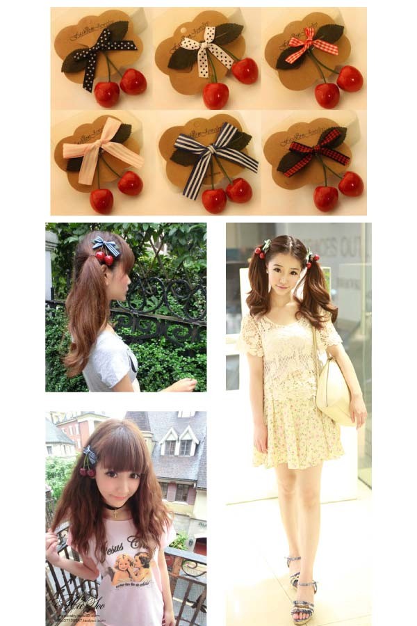 楽天市場】ヘアゴム ヘアアクセサリー チェリー リアルチェリー