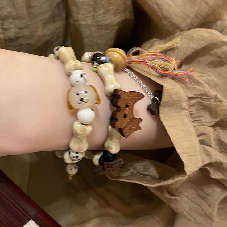 送料無料 わんこ ブレスレット ドッグブレス レディース フリーサイス