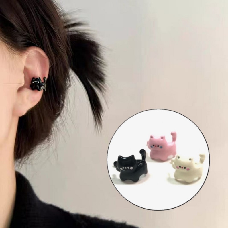 イヤーカフ カラーネコ 猫 ねこ ピアス