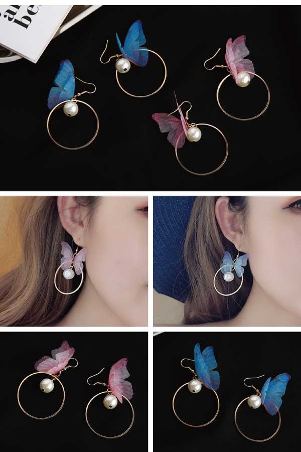 シフォンバタフライ ピアス