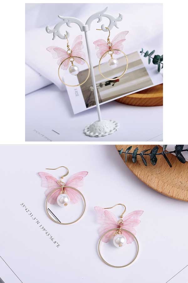 シフォンバタフライ ピアス