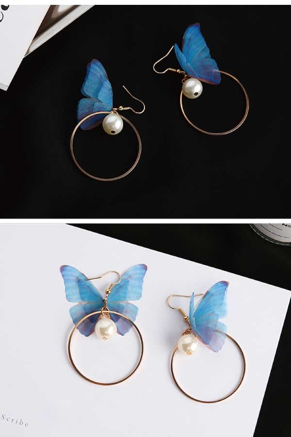シフォンバタフライ ピアス