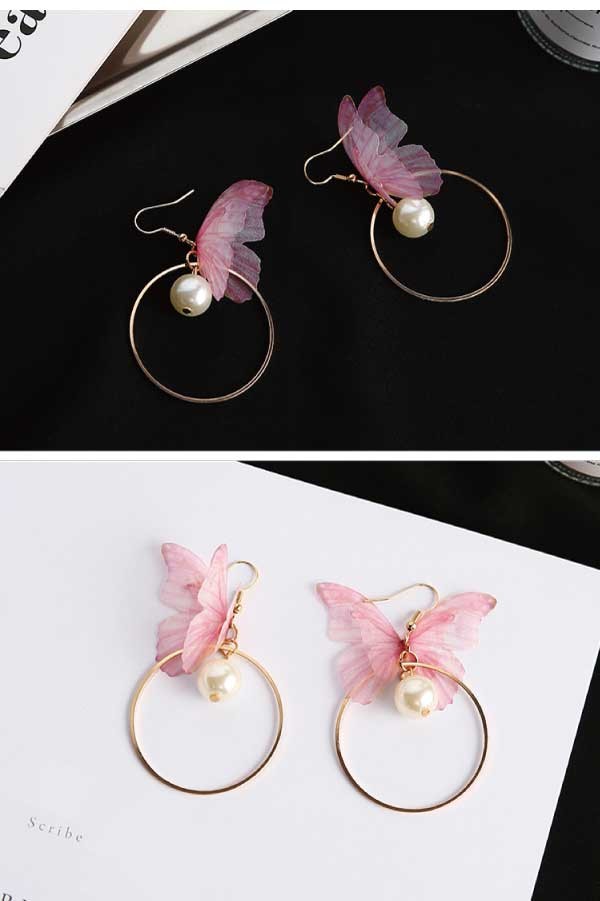 シフォンバタフライ ピアス