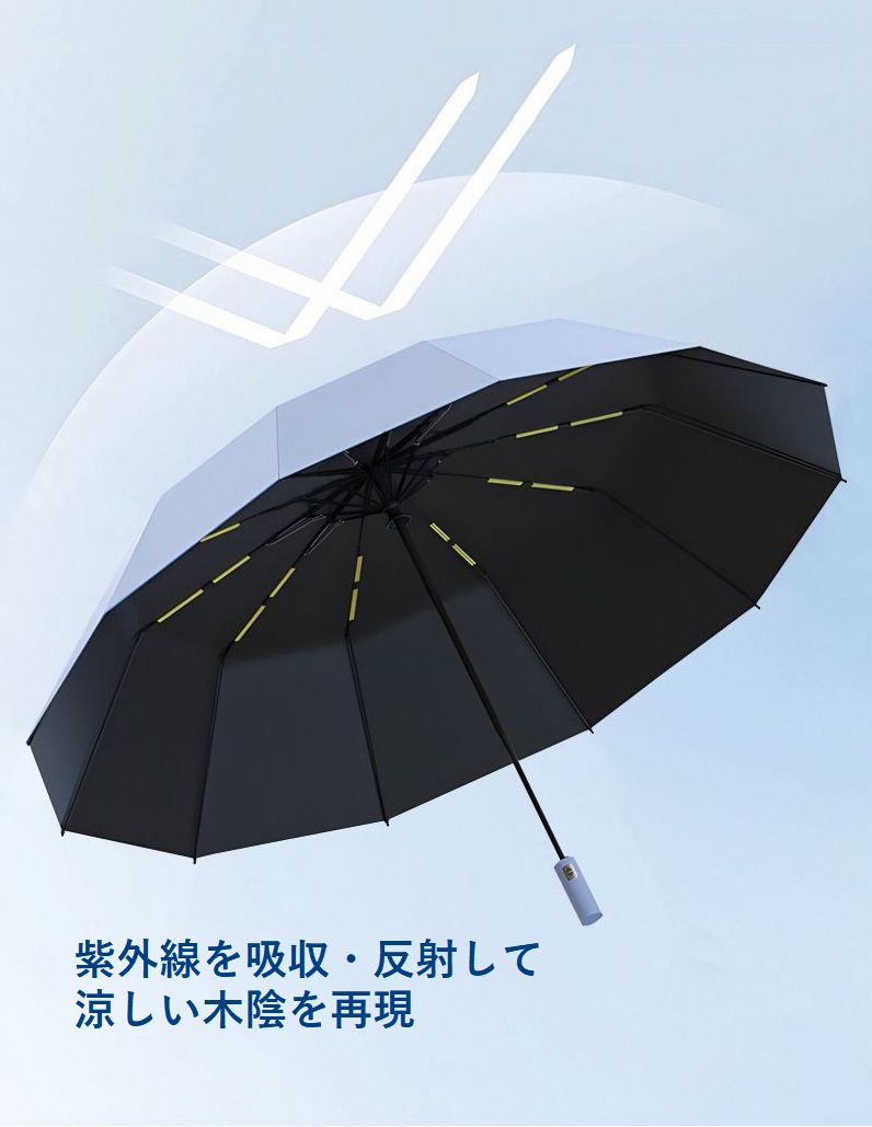 日傘 完全遮光 折りたたみ メンズ傘 レディース傘 