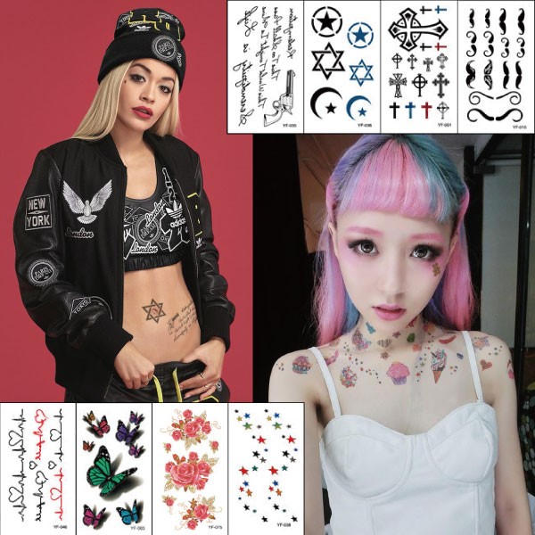 Tattooシール タトゥ ハーフサイズ やみかわいい ゆめかわいい ネオギャル フェス イベント 860418  :860418:ファンシーアクセのHumming・F - 通販 - Yahoo!ショッピング