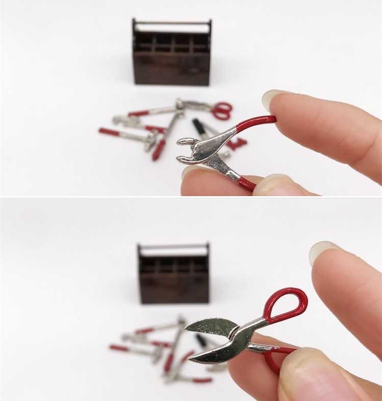 ミニチュア雑貨 瓶 道具箱セット