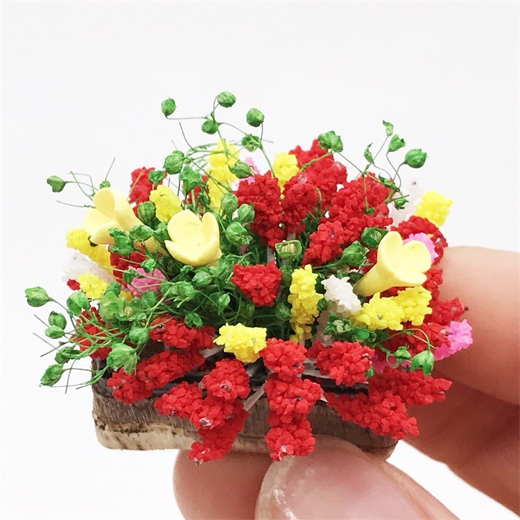 ミニチュア雑貨 鉢植えの花