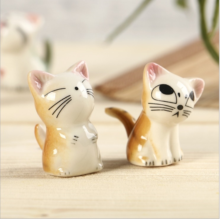 送料無料 猫の箸置き 7個セット ねこ はしおき 可愛い キッチングッズ