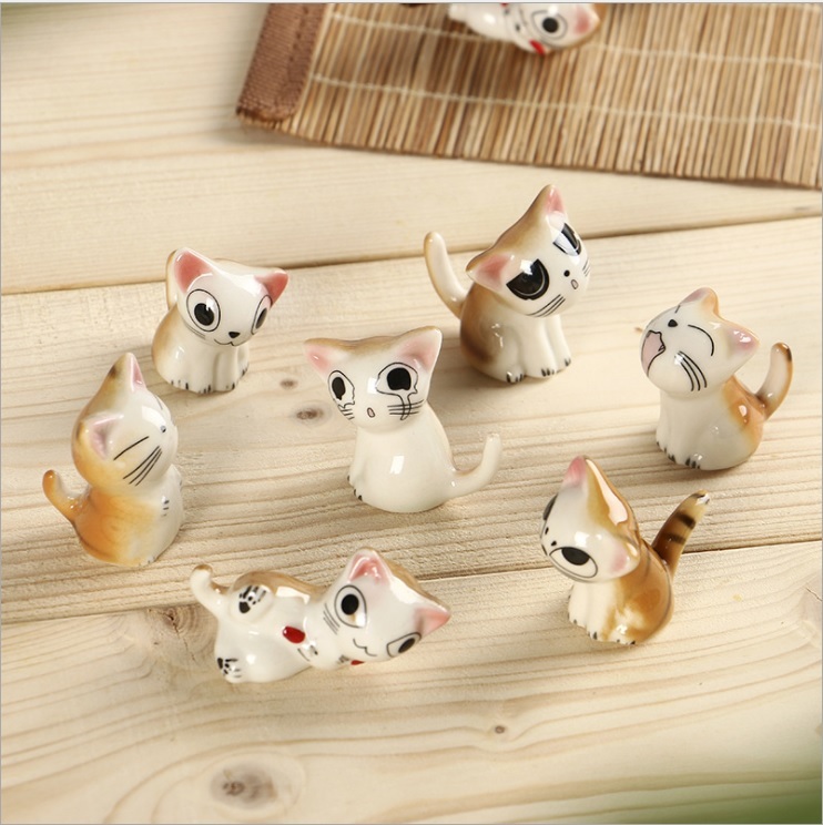送料無料 猫の箸置き 7個セット ねこ はしおき 可愛い キッチングッズ