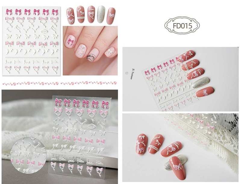 送料無料 ネイルシール ホワイト カラフルニコちゃん 面白 ネイル