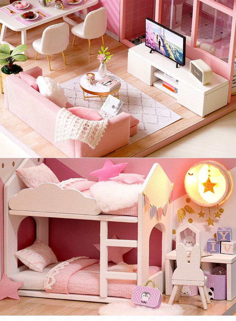 木製 ドールハウス キット ドリームエンジェル パーティー 手作り