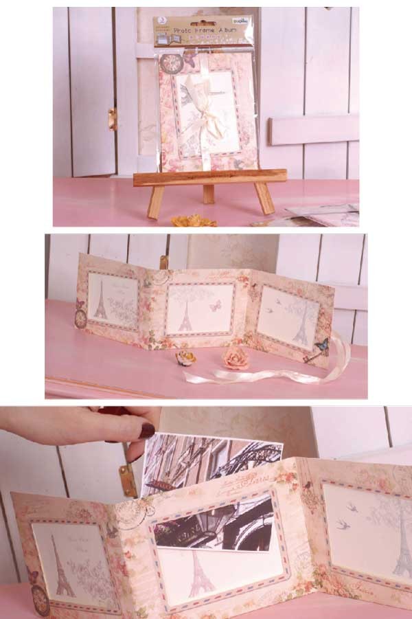 花柄ミニアルバム 送料無料 紙製 アルバム ミニアルバム 写真立て ポストカード 花柄