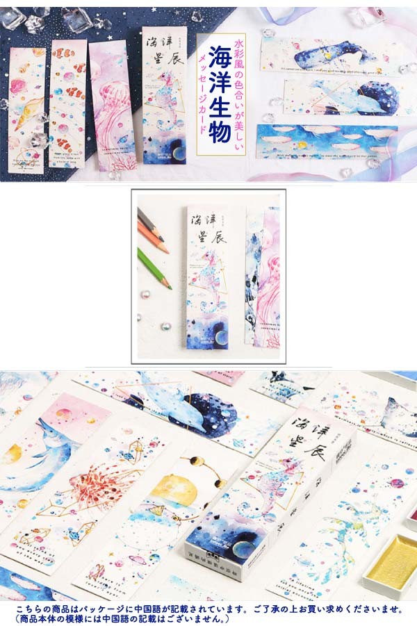 海洋生物海メッセージカード
