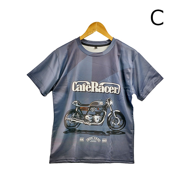 半袖Tシャツ メンズ メタル装飾 ショルダーパット 2色 半袖Tシャツ メンズ メタル装飾 ショルダーパット 2色 (Tシャツ
