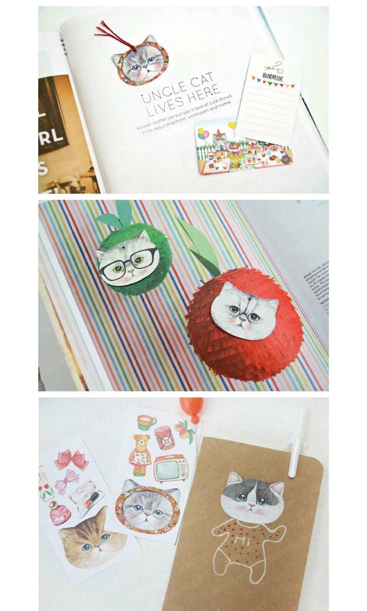 Cat様　コラージュ素材 レザーのコラージュアート（ハチワレ猫） 革 A5サイズ 木製