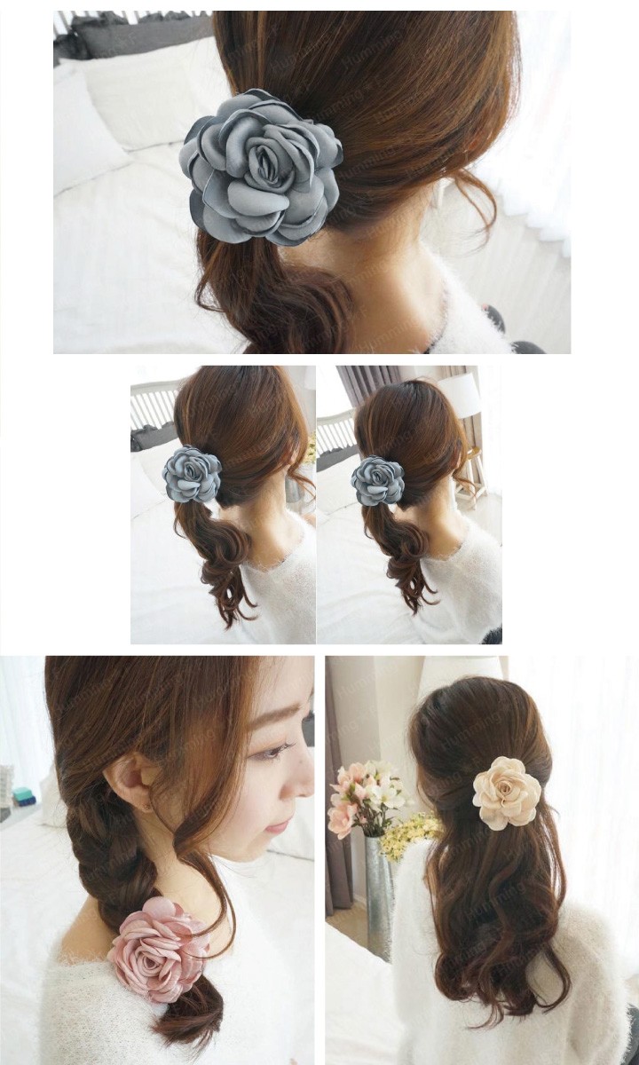 一輪花ヘアゴム